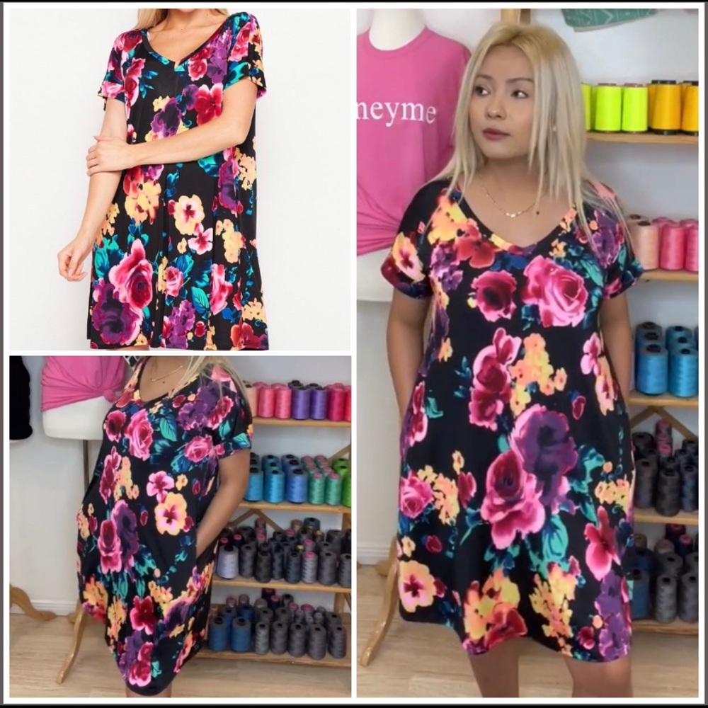 Take on Me Dress with Pockets! 🌺 🌸